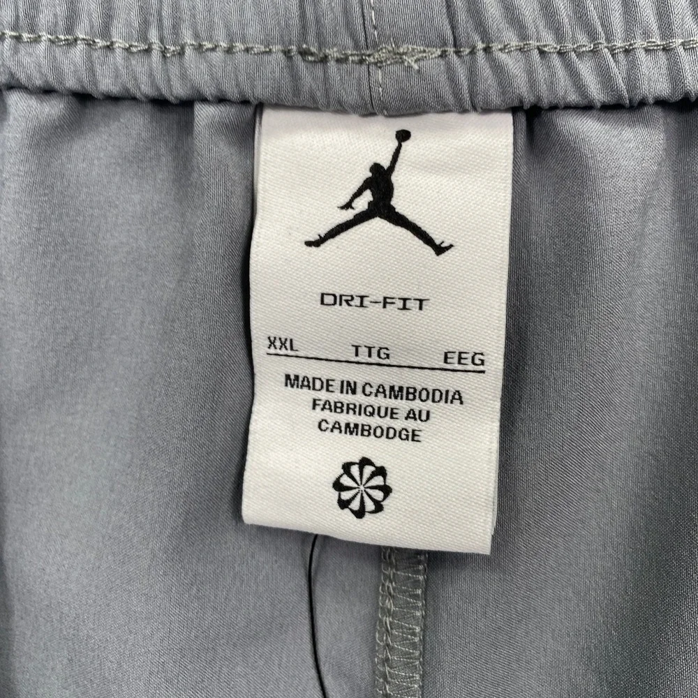 Jordan Men's Sport‎ Woven Active Shorts Grey XXL Elastic Waist Drawstring FN5842
